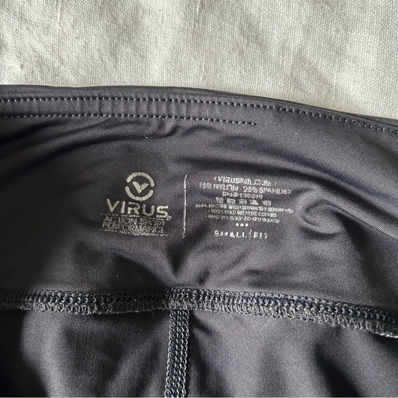 Virus Colorblock Compression Tights Leggings Sz S - Picture 4 of 7